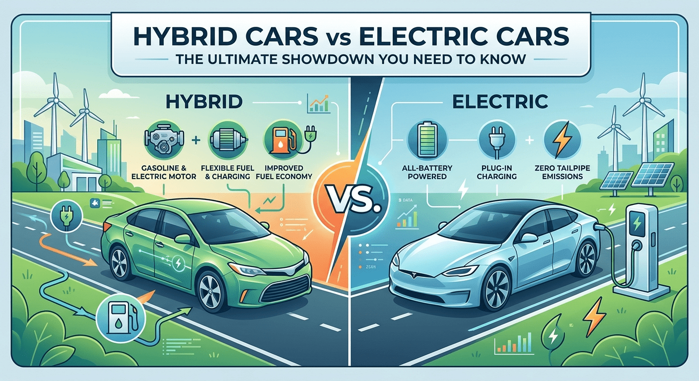 Hybrid Cars vs Electric Cars